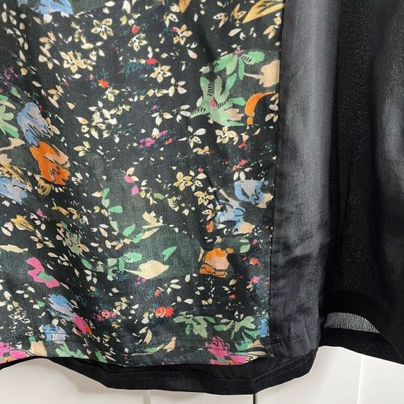 Zadig & Voltaire Toleac Short sleeve silk abstract print top small - Picture 6 of 9